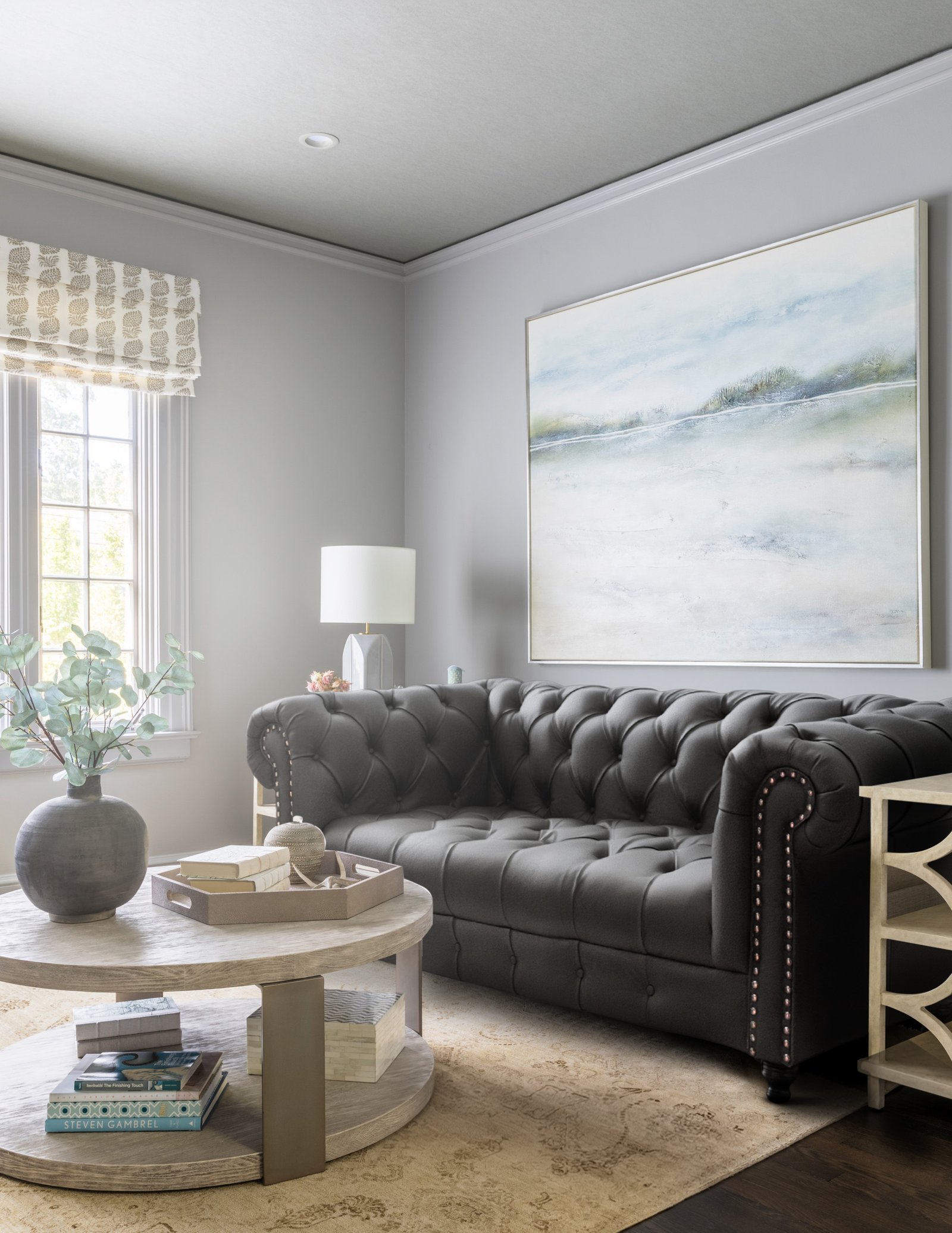 Love Seat Chesterfield Negro 100% Piel Genuina Anilina, Asientos Capitonados - Imagen 6